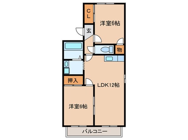 サンリバーＢの物件間取画像